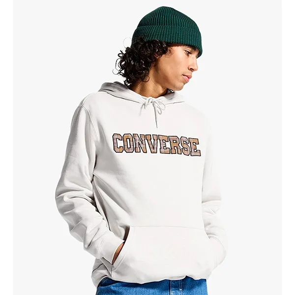 Áo Hoodie Converse SSNL Elevated Logo 025629A02 Màu Trắng