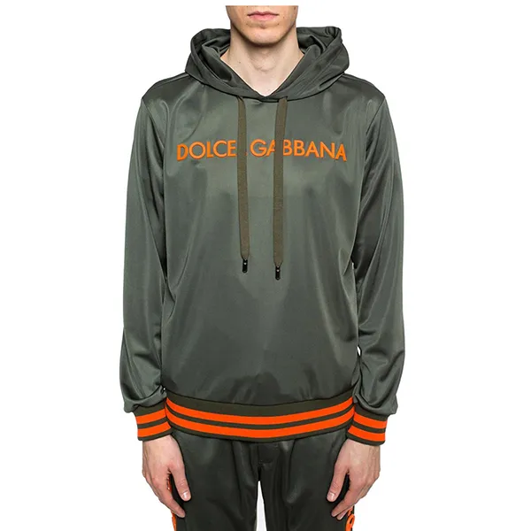 Áo Hoodie Nam Dolce & Gabbana D&G Sweatshirt With Logo G9JQ3T G7RAX-N4816 Màu Xanh Lá - Thời trang - Vua Hàng Hiệu