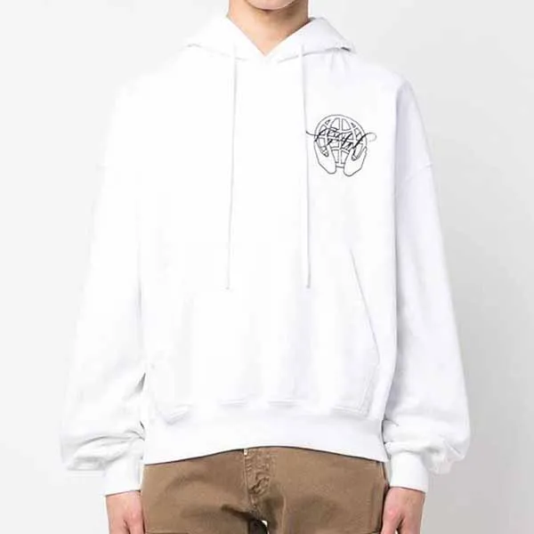 Áo Hoodie Nam Off - White Hand Arrows OMBB110S23FLE0030110 Màu Trắng