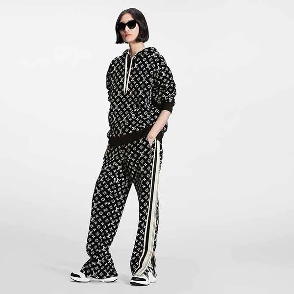 Áo Hoodie Nữ Louis Vuitton LV Monogram 1AAKV0 Màu Đen Hoạ Tiết - Thời trang - Vua Hàng Hiệu