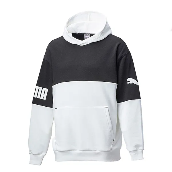 Áo Hoodie Puma Power Oversized Hoodie 671880 Màu Đen Phối Trắng Size S