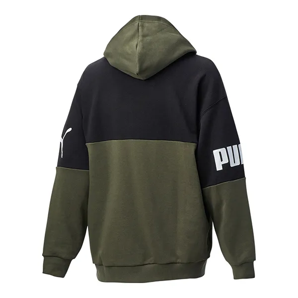 Áo Hoodie Puma Power Oversized Hoodie 671880 Màu Đen Phối Xanh Rêu Size S - Thời trang - Vua Hàng Hiệu