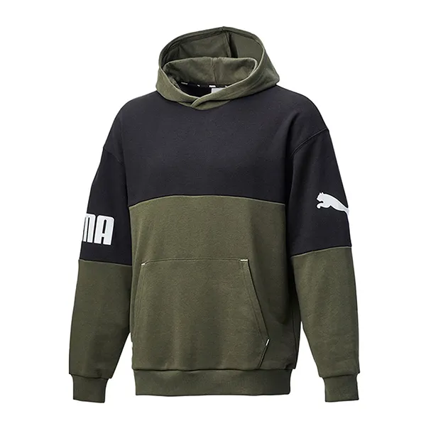 Áo Hoodie Puma Power Oversized Hoodie 671880 Màu Đen Phối Xanh Rêu Size S - Thời trang - Vua Hàng Hiệu