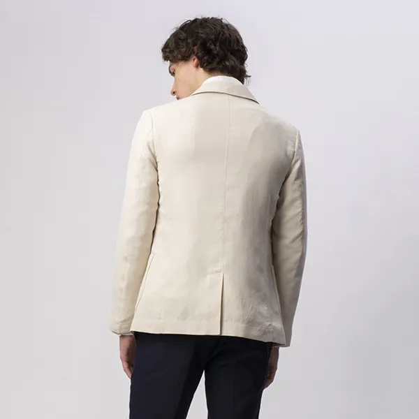 Áo Khoác Blazer Lacoste Men's Jacket VH733EL 056 Màu Trắng Kem Size 50