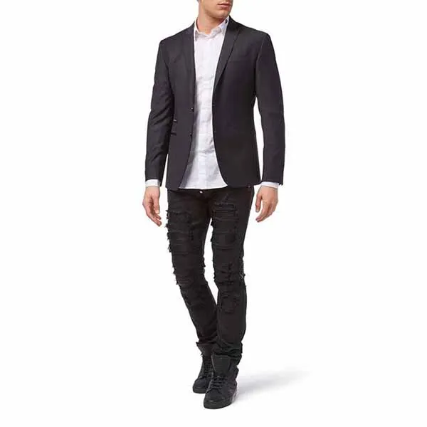 Áo Khoác Blazer Nam Philipp Plein Follow My Lead P18CMRF0446PTE003N0202 Màu Tím Than