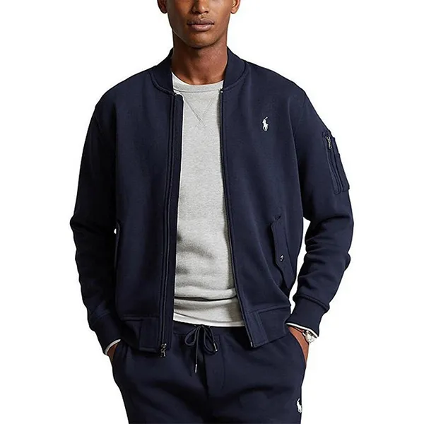Áo Khoác Bomber Nam Ralph Lauren Double-Knit Bomber 1521003 Màu Navy Size XS - Thời trang - Vua Hàng Hiệu