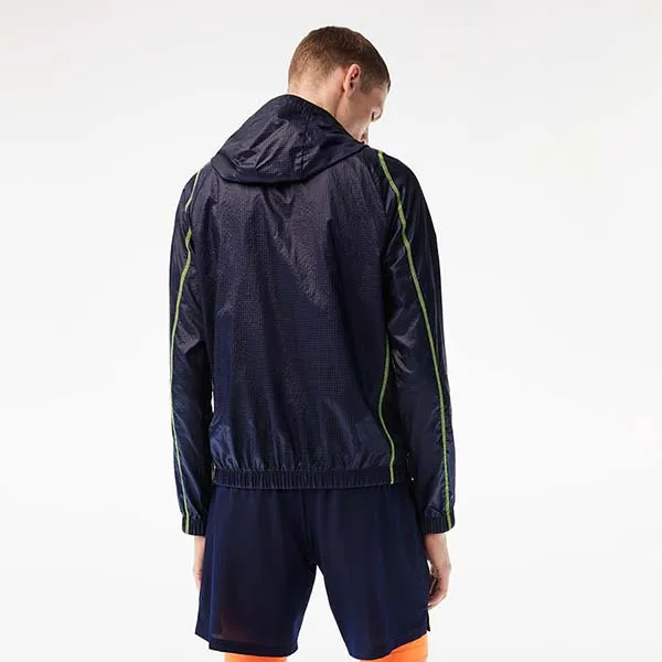 Áo Khoác Gió Nam Lacoste Men’s Sport Roland Garros Edition Post-Match Jacket BH6382 - ZWI Màu Xanh Navy Size 44 - Thời trang - Vua Hàng Hiệu
