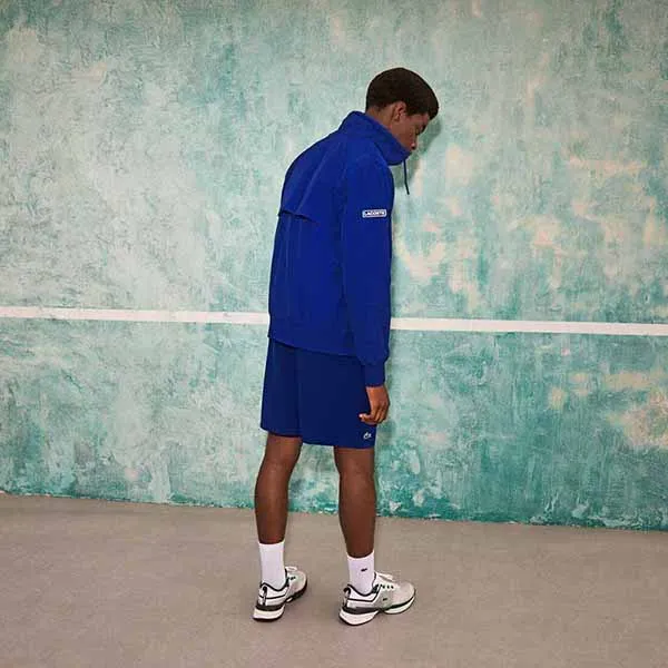 Áo Khoác Gió Nam Lacoste Sport X Novak Djokovic Lightweight Zip Jacket BH6936 - BDM Màu Xanh Blue Size 46