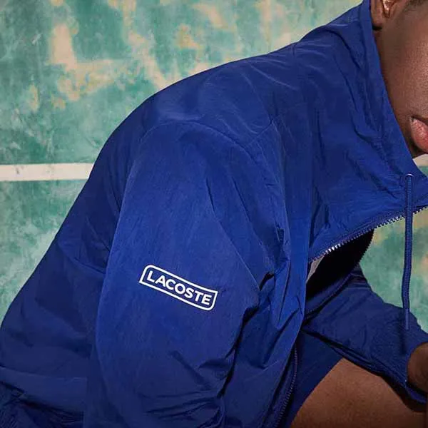Áo Khoác Gió Nam Lacoste Sport X Novak Djokovic Lightweight Zip Jacket BH6936 - BDM Màu Xanh Blue Size 46