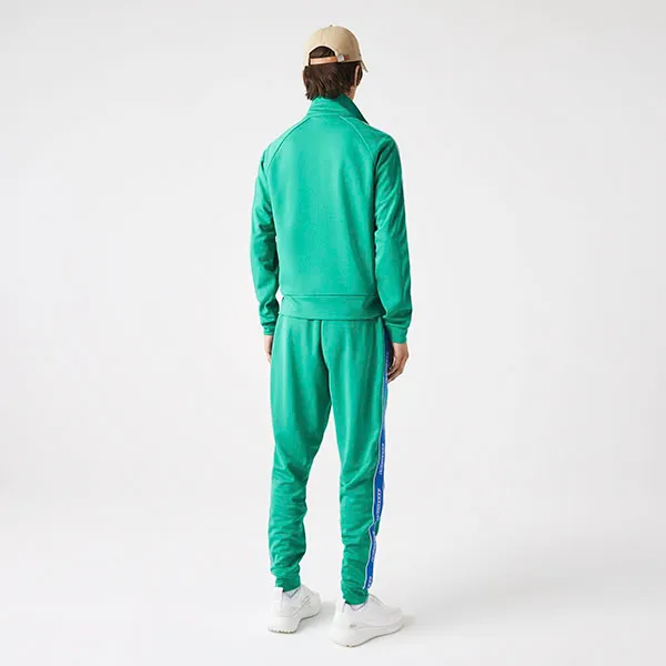 Áo Khoác Lacoste Héritage High Neck Zip SH008151HD2 - PC04 Màu Xanh Green Size L