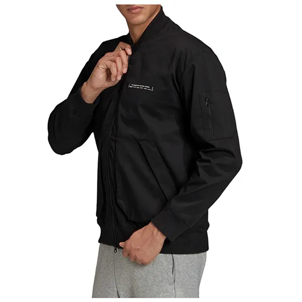 Áo Khoác Nam Adidas GLK52 Men's Athletics Pack Twill Bomber Jacket Màu Đen Size M
