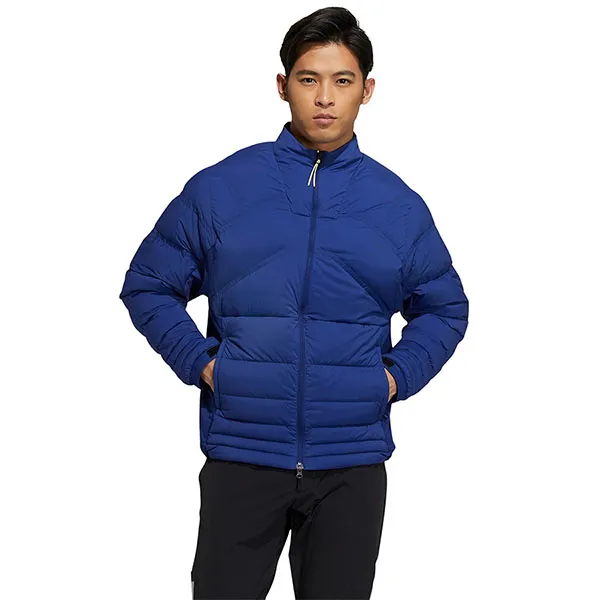 Áo Khoác Nam Adidas Pointed Down Thermal Long Sleeve Full Zip Downn Jacket GF0060 Màu Xanh Dương Size M