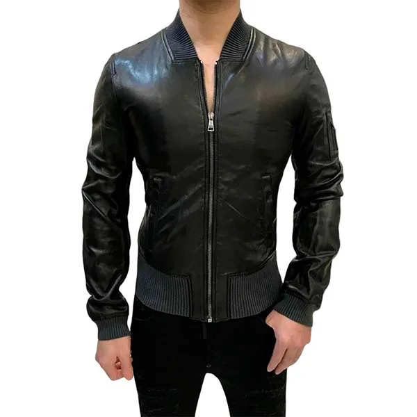 Áo Khoác Nam Dolce & Gabbana D&G Black Jacket G9BH1L Màu Đen Size 48