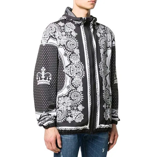 Áo Khoác Nam Dolce & Gabbana D&G G9QW0T Màu Đen Trắng Size 46 - Thời trang - Vua Hàng Hiệu