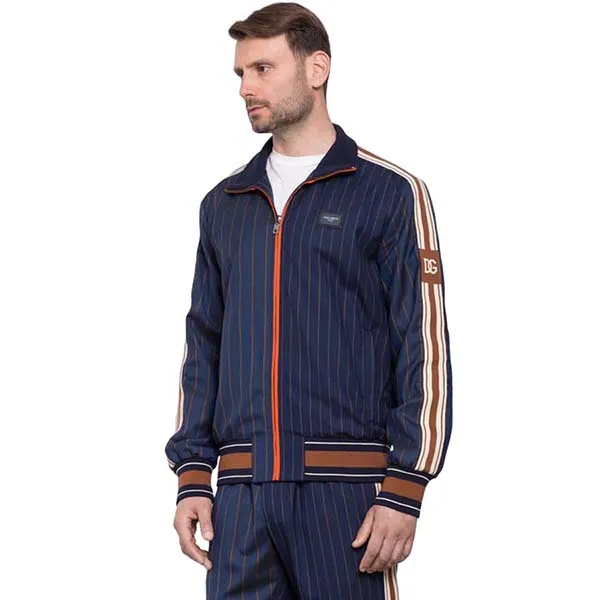 Áo Khoác Nam Dolce & Gabbana D&G Striped Bomber Jacket With Stripes G9WY2T Phối Màu Size 44 - Thời trang - Vua Hàng Hiệu