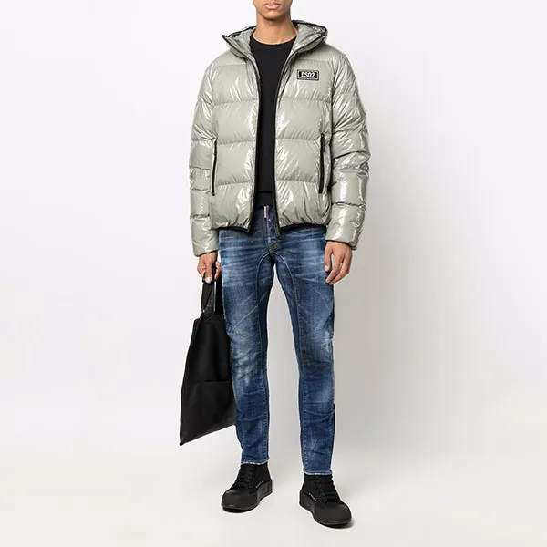 Áo Khoác Nam Dsquared2 Pale Green Padded Jacket Màu Xanh - Thời trang - Vua Hàng Hiệu