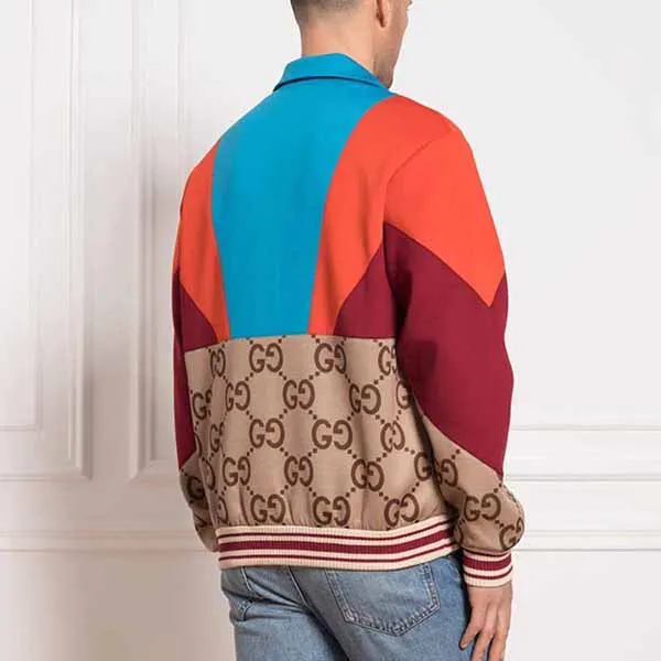 Áo Khoác Nam Gucci GG Panel Track Jacket 693022 XJD9V-2270 Phối Màu - Thời trang - Vua Hàng Hiệu