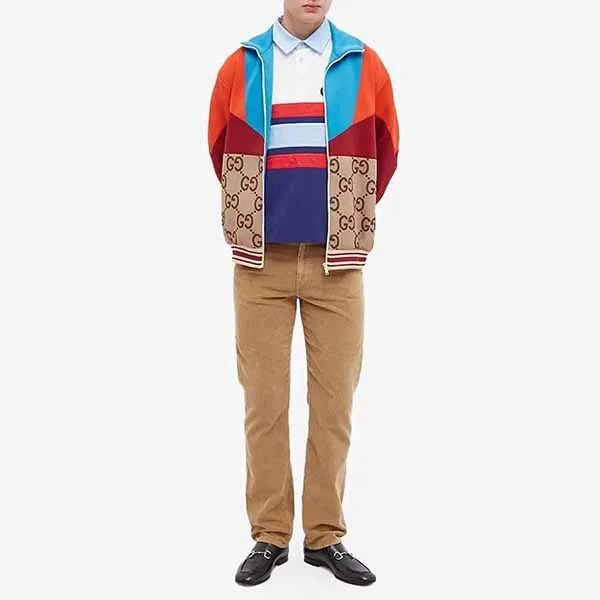 Áo Khoác Nam Gucci GG Panel Track Jacket 693022 XJD9V-2270 Phối Màu - Thời trang - Vua Hàng Hiệu