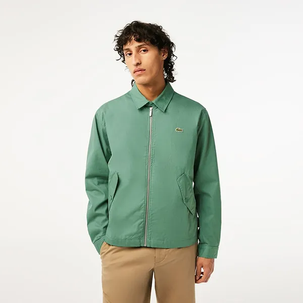 Áo Khoác Nam Lacoste BH2591 - KX5 Màu Xanh Green Size 48