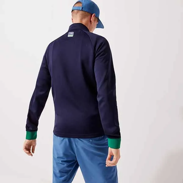 Áo Khoác Nam Lacoste Men's Sport Zip-Up Golf Jacket SH0847 - FR0 Màu Xanh Navy Size 2