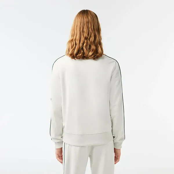 Áo Khoác Nam Lacoste Paris Piqué Track Jacket SH1457 - 70V Màu Trắng Size 4