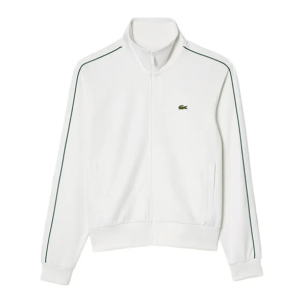Áo Khoác Nam Lacoste Paris Piqué Track Jacket SH1457 - 70V Màu Trắng Size 4