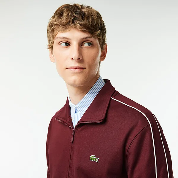 Áo Khoác Nam Lacoste Paris Piqué Track Jacket SH1457 – YUP Màu Đỏ Size 4 - Thời trang - Vua Hàng Hiệu