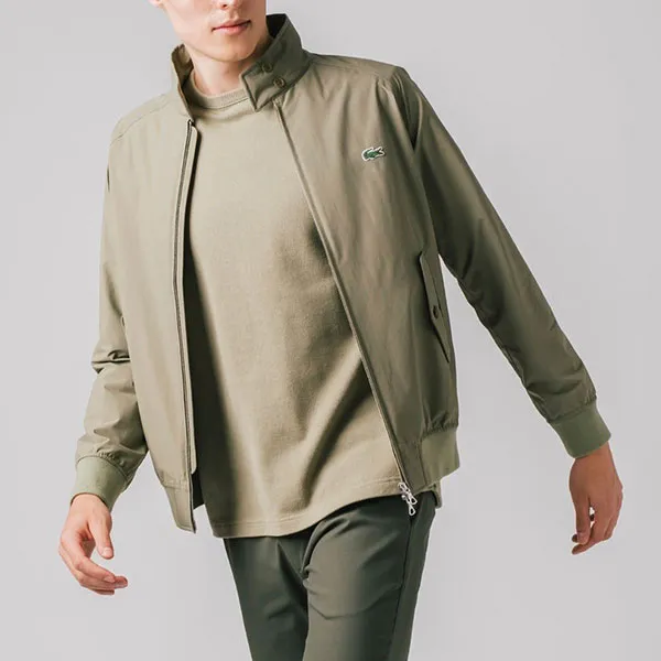 Áo Khoác Nam Lacoste Layer Swing Top Jacket BH063 - S7T Màu Xanh Rêu Size 48 - Thời trang - Vua Hàng Hiệu