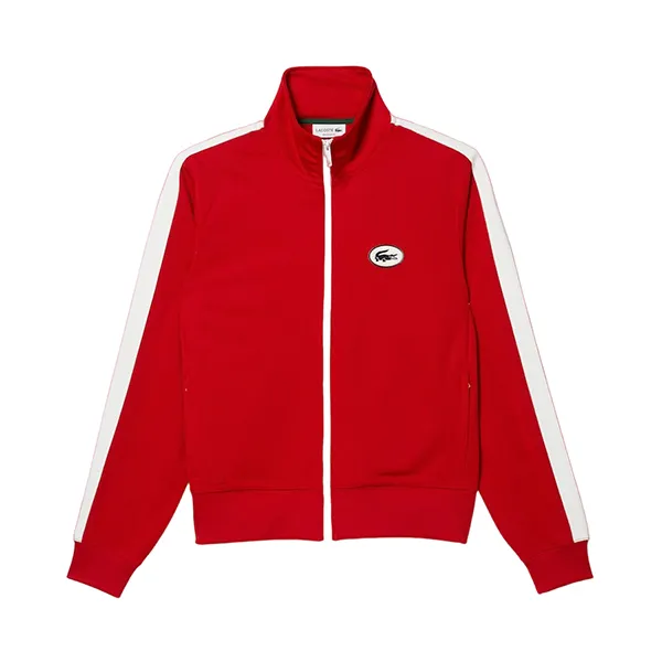 Áo Khoác Nam Lacoste Regular Fit High-Neck Zip-Up Sweatshirt SH9664 – 240 Màu Đỏ Size 3 - Thời trang - Vua Hàng Hiệu
