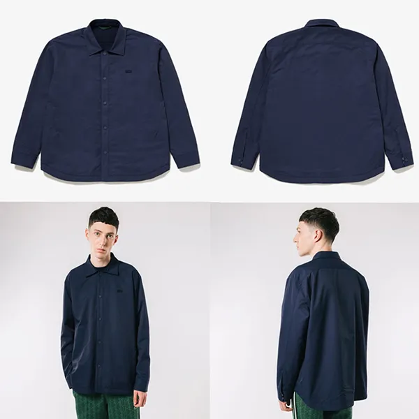 Áo Khoác Nam Lacoste Reversible Shirt Jacket CH7189-99 Hai Mặt Màu Xanh Navy - Thời trang - Vua Hàng Hiệu
