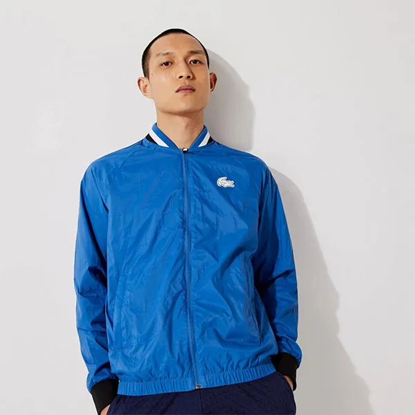 Áo Khoác Nam Lacoste Sport Water-Resistant Teddy Jacket BH0846 CRR Màu Xanh Dương Size 46 - Thời trang - Vua Hàng Hiệu