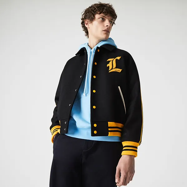 Áo Khoác Nam Lacoste Wool Blend Teddy-Style Jacket Phối Màu Size 48 - Thời trang - Vua Hàng Hiệu