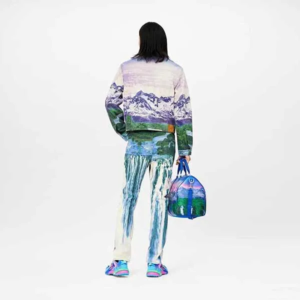 Áo Khoác Nam Louis Vuitton LV Landscape Denim Jacket 1A9T13 Phối Màu
