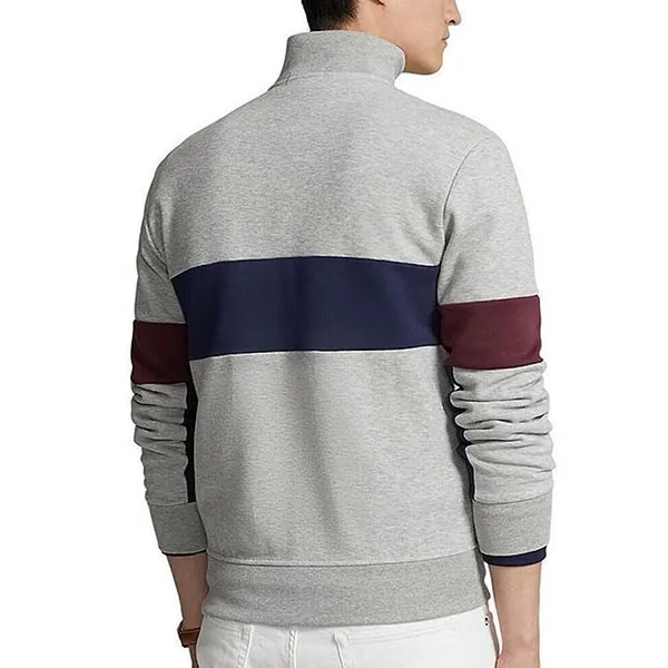 Áo Khoác Nam Ralph Lauren Double-Knit Track Jacket 1502006 Grey Màu Xám Size M - Thời trang - Vua Hàng Hiệu