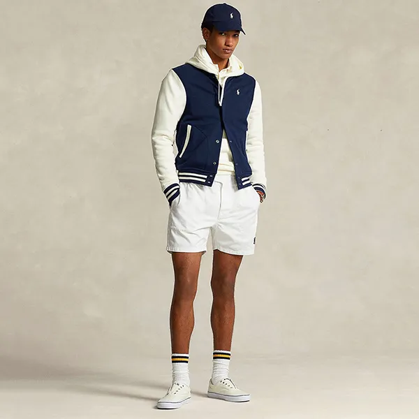 Áo Khoác Nam Ralph Lauren Fleece Baseball Jacket 7913001 Màu Xanh Navy Size M - Thời trang - Vua Hàng Hiệu