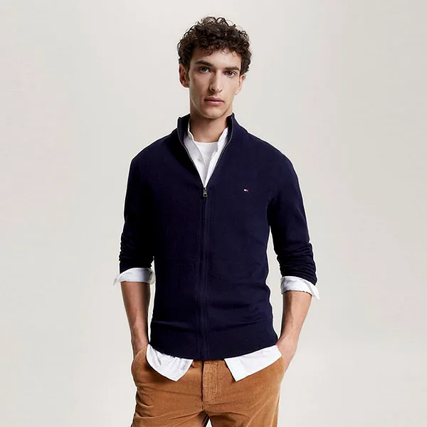 Áo Khoác Nam Tommy Hilfiger 78J3336 Màu Xanh Navy Size XS