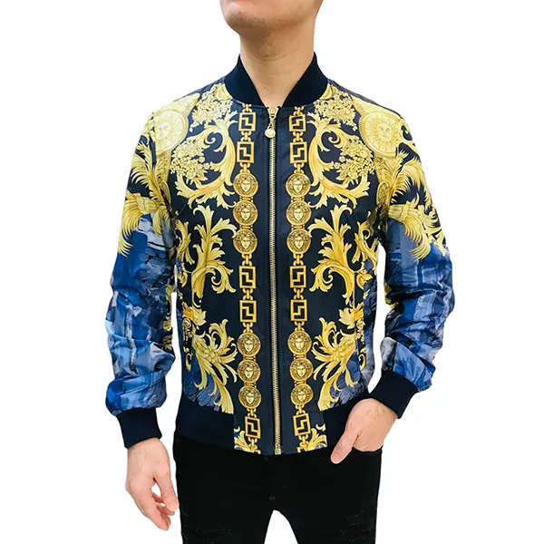 Áo Khoác Nam Versace Silk Paisley Print Shirt Phối Màu