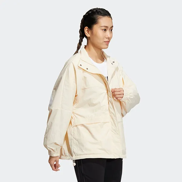 Áo Khoác Nữ Adidas Women's Windful Zip W WORDING HM2805 Màu Kem Size M