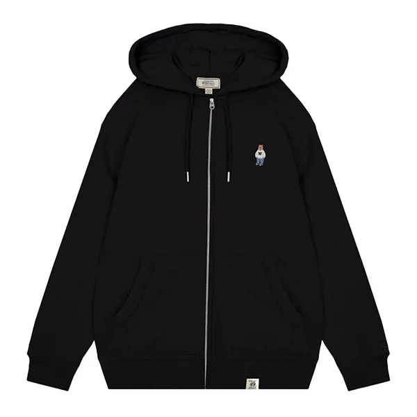 Áo Khoác Nữ WHOAU Raised Steve Overfit Hooded Zip Up WHMZC4912U Màu Đen - Thời trang - Vua Hàng Hiệu