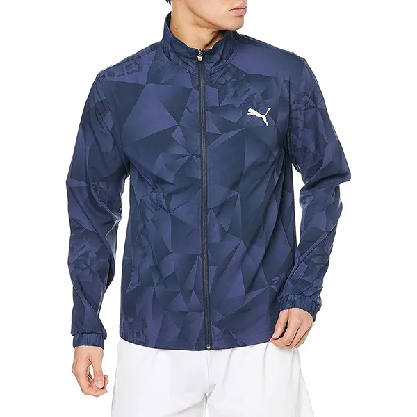 Áo Khoác Puma Graphic Windbreaker Jacket 521843 Màu Xanh Navy - Thời trang - Vua Hàng Hiệu