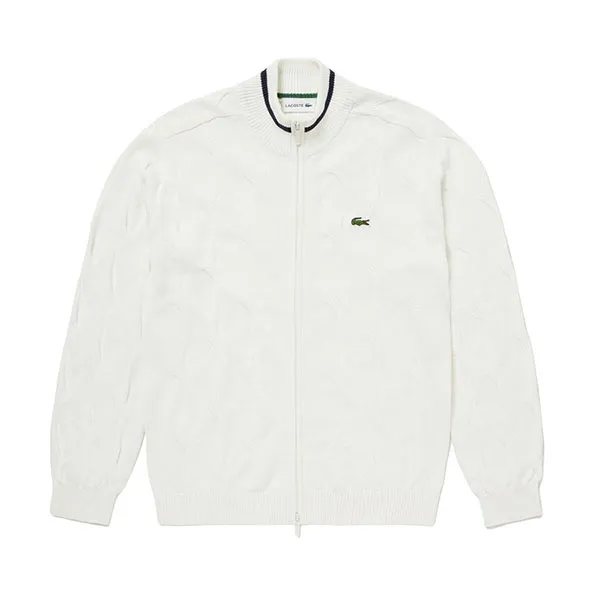 Áo Len Nam Lacoste Zip Up AH149 - 70V Màu Trắng Size 2 - Thời trang - Vua Hàng Hiệu
