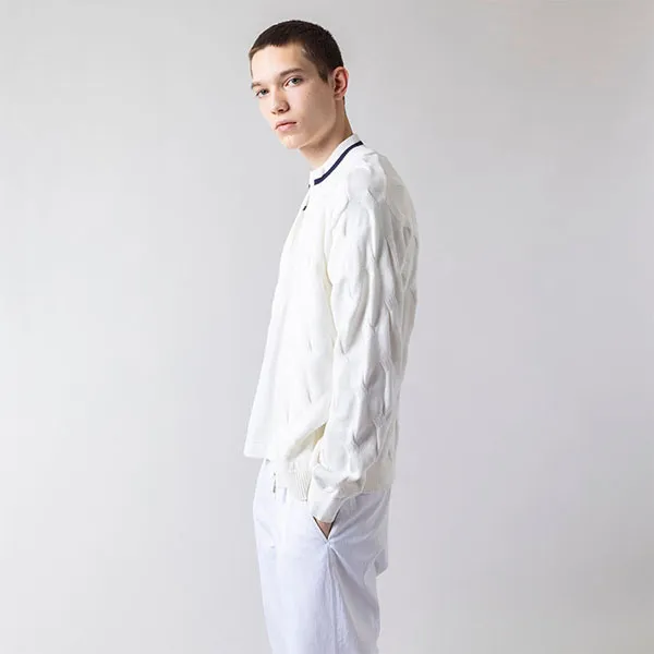 Áo Len Nam Lacoste Zip Up AH149 - 70V Màu Trắng Size 2 - Thời trang - Vua Hàng Hiệu