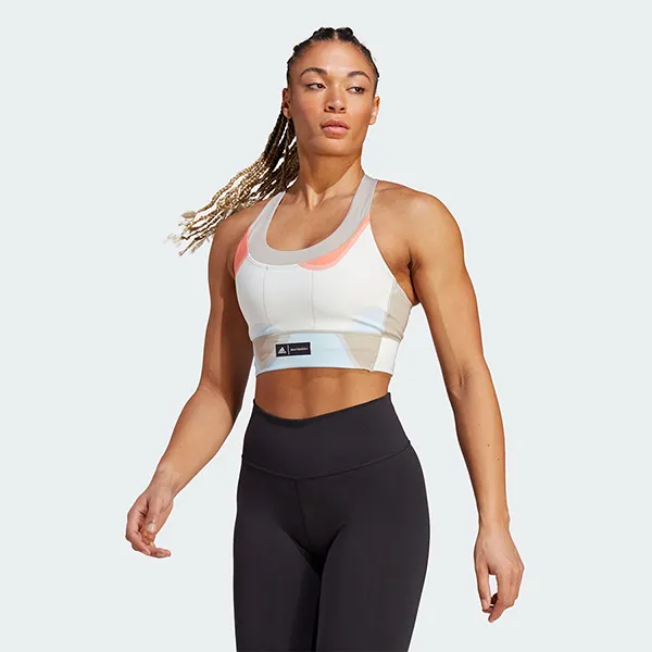 Áo Ngực Thể Thao Nữ Adidas Marimekko RMS PKT Bra HR8172 Màu Nâu Trắng Size AMB - Thời trang - Vua Hàng Hiệu