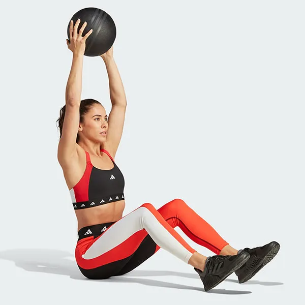 Áo Ngực Thể Thao Nữ Adidas Colorblock Medium Support Techfit Powerimpact IK6157 Màu Đen Đỏ Size SAC - Thời trang - Vua Hàng Hiệu