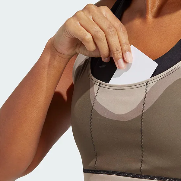 Áo Ngực Thể Thao Nữ Adidas Marimekko RMS PKT Bra HR8171 Màu Nâu Size ALB