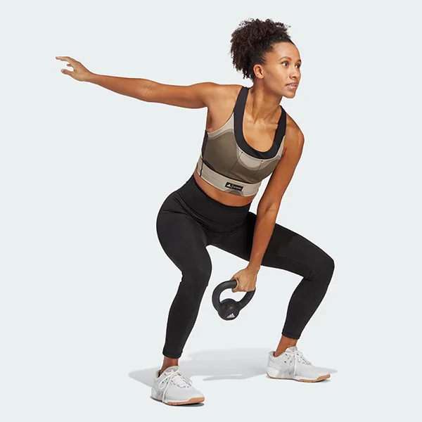 Áo Ngực Thể Thao Nữ Adidas Marimekko RMS PKT Bra HR8171 Màu Nâu Size ALB