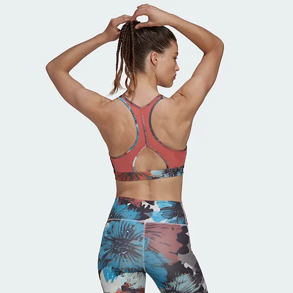 Áo Ngực Thể Thao Nữ Adidas Powerreact Training Medium Support Allover Print Bra HN0665 Màu Đỏ Xanh Size M - Thời trang - Vua Hàng Hiệu