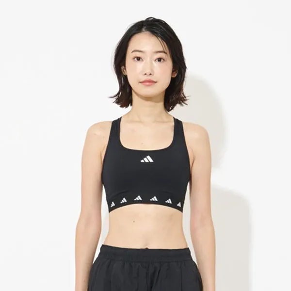 Áo Ngực Thể Thao Nữ Adidas Powerreact Training Medium Support Tech Fit Bra HN7273 Màu Đen Size S
