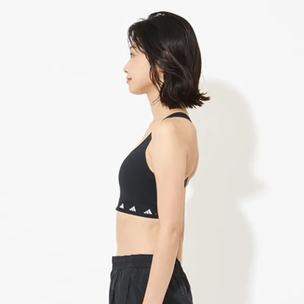 Áo Ngực Thể Thao Nữ Adidas Powerreact Training Medium Support Tech Fit Bra HN7273 Màu Đen Size S
