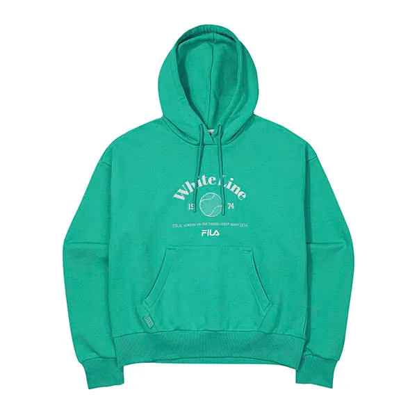 Áo Nỉ Hoodie Nữ Fila Lady Tennis Life FS2POF1361F-MGR Màu Xanh Green - Thời trang - Vua Hàng Hiệu